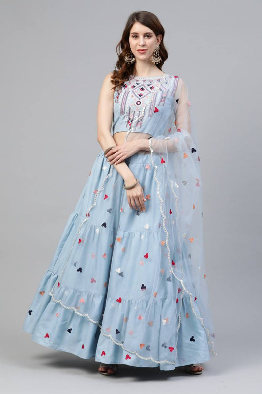 Premium cotton fully stitched lehenga