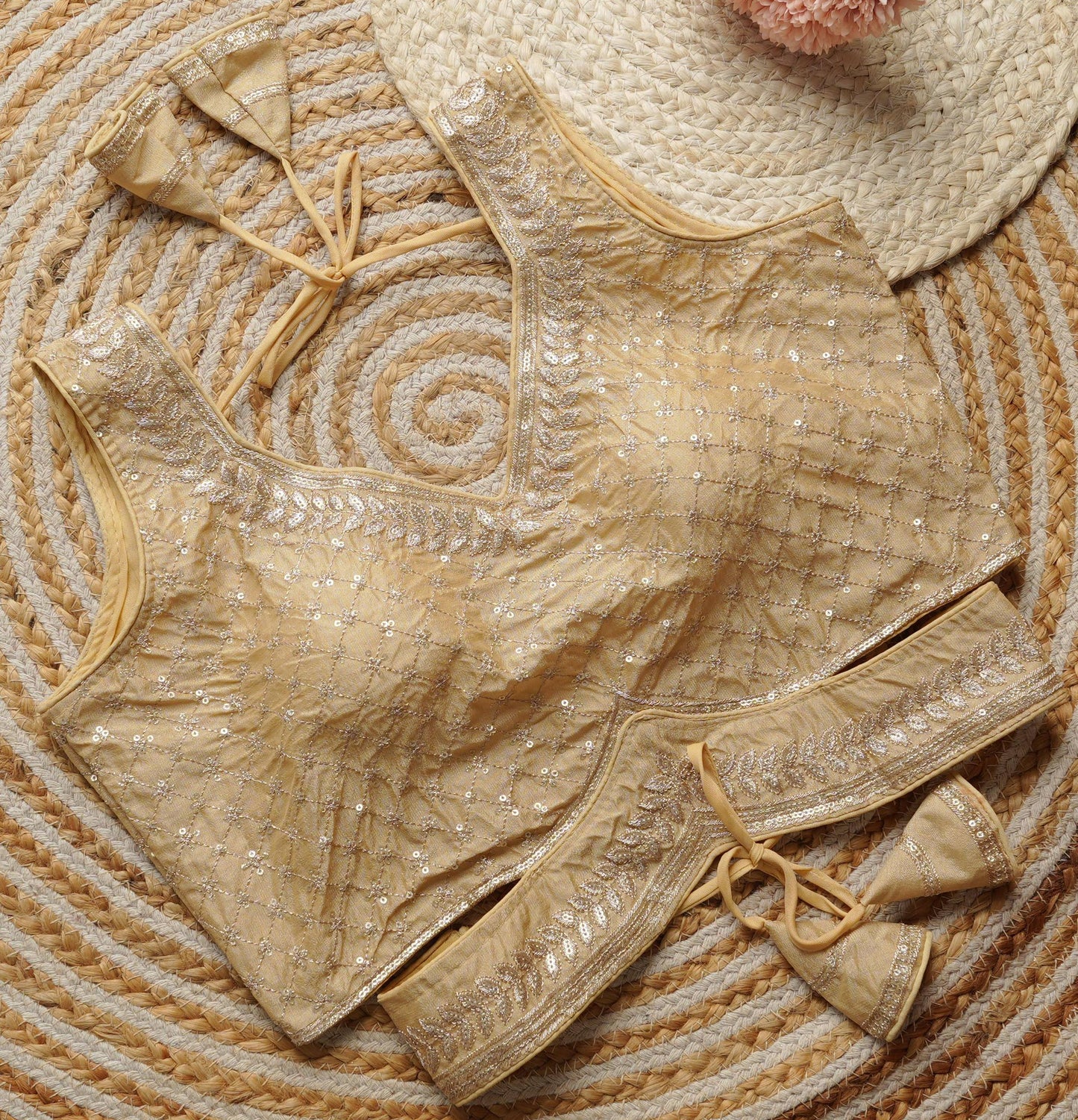 Yuvika - Beautiful Readymade Blouse to Pair with any saree or lehenga with Belt
