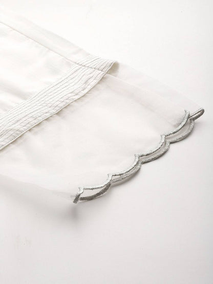 Premium white kurti set
