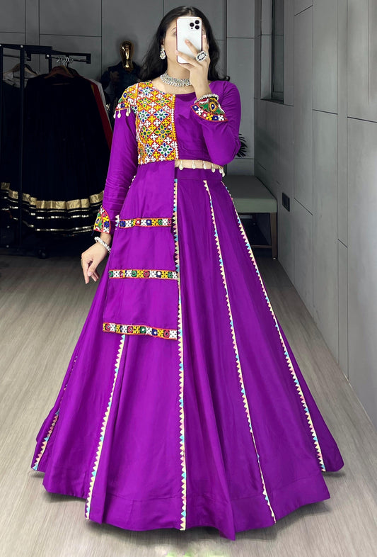 Purple Traditional with Modern Twist Chaniya Choli