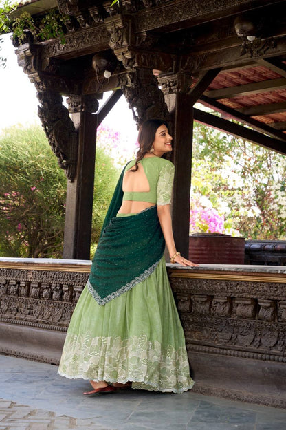 Beautiful Embroidered Fully Stitched Lightweight Lehengas