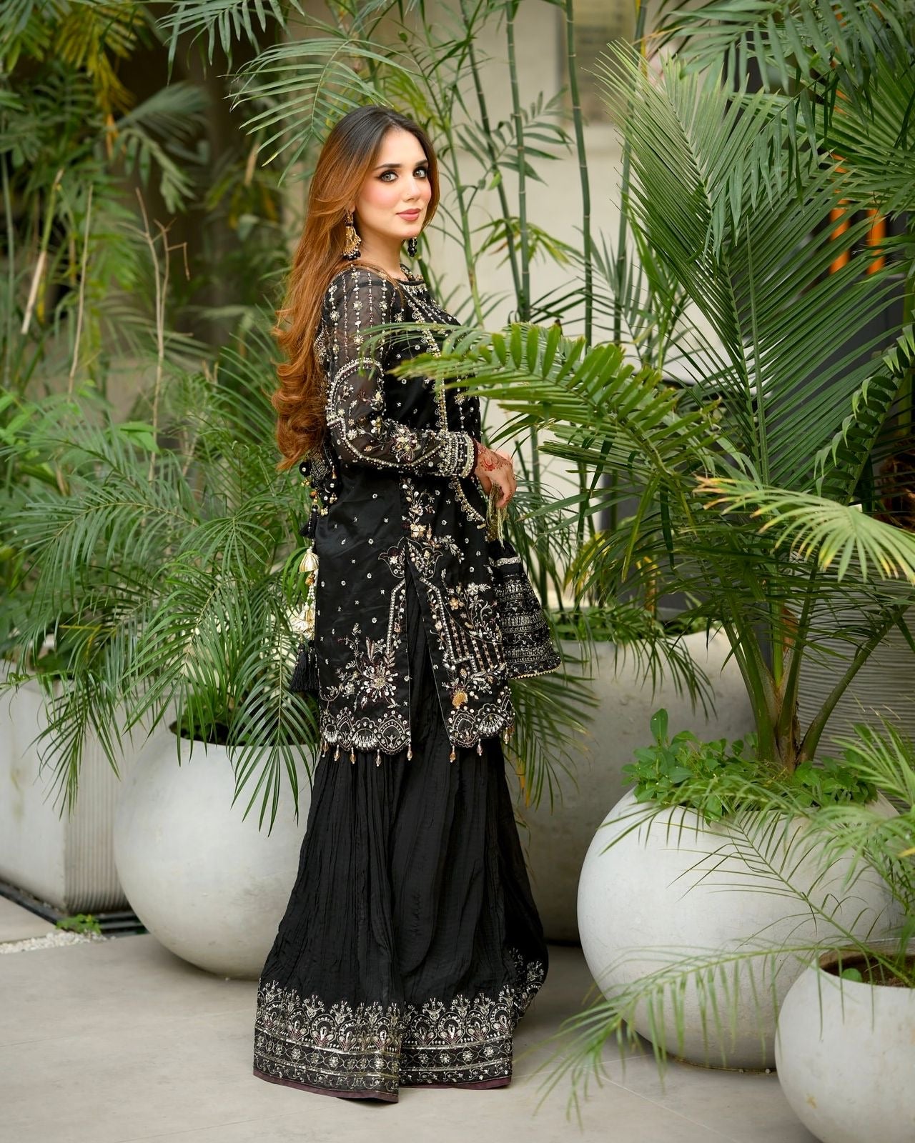 Ishqiya - Premium Black Soft Georgette Suit Fully Stitched