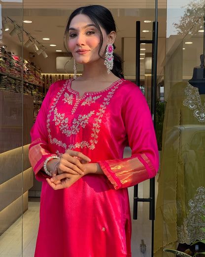 Tamanna - Premium Silk Kurti Set for all occasions