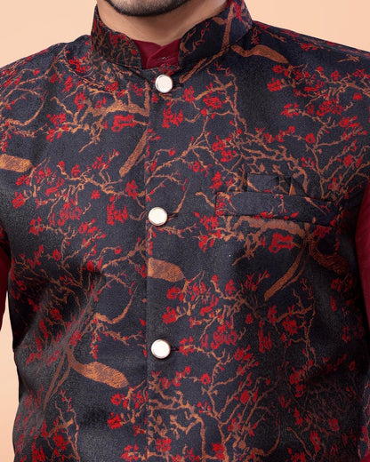 Maanyavar Designer Koti Kurta Set for Men - Indian Ethnic Fashion Online