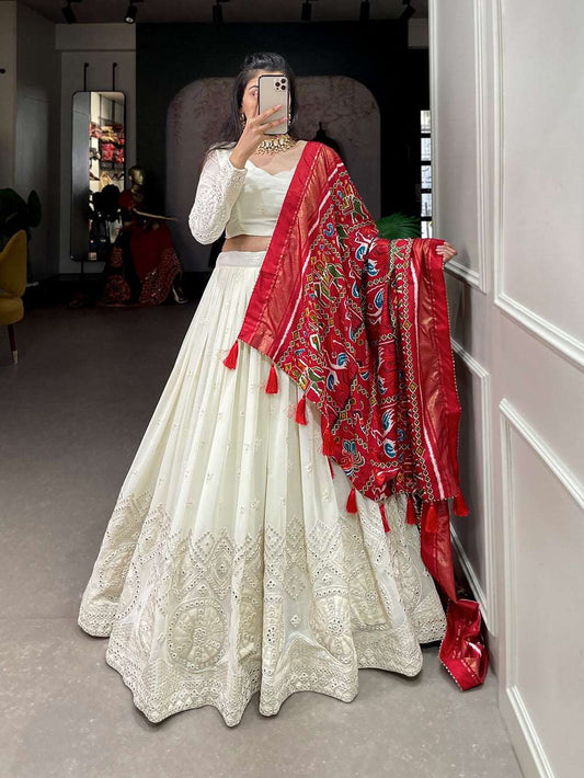 Damini - Premium mirror work lehenga