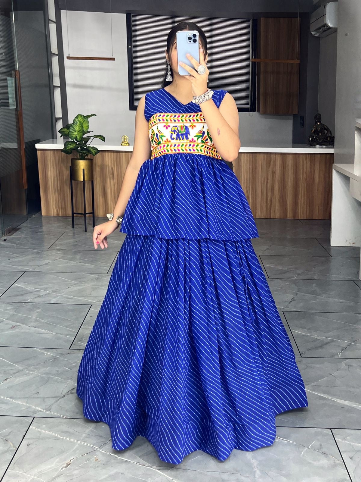 Navratri Special Kediya Style Georgette Leriyu Chaniya Choli