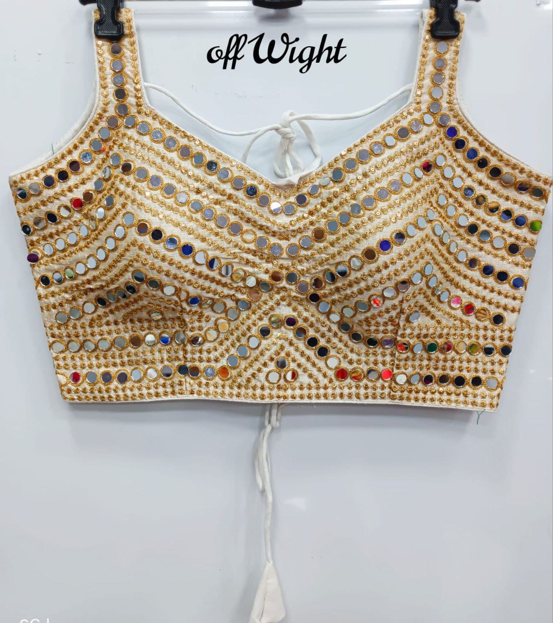 Sanvi - Premium Real Mirror Ready to Wear Blouse to match with Saree or Lehengas