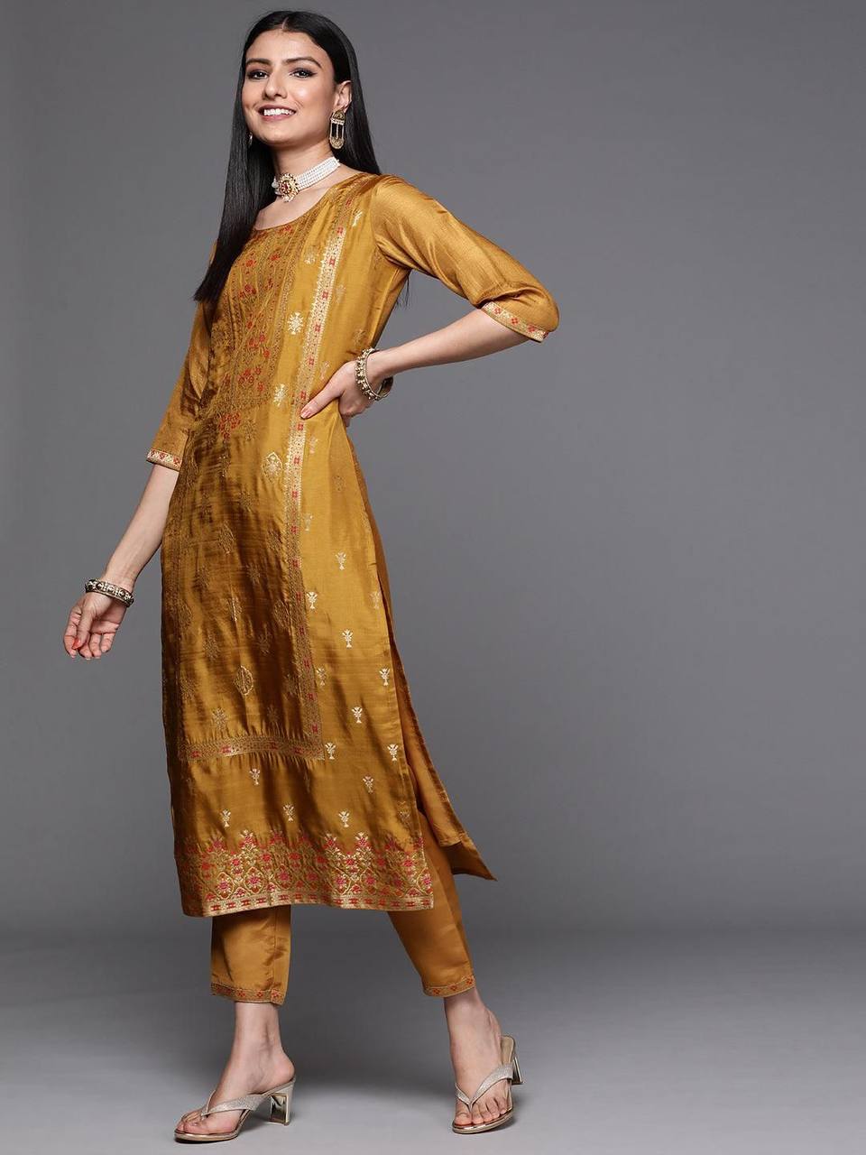 Haldi Yellow Kurti pair with Dupatta