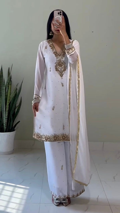 Zariya - Soft Georgette beautiful Punjabi Suit Fully Stitched