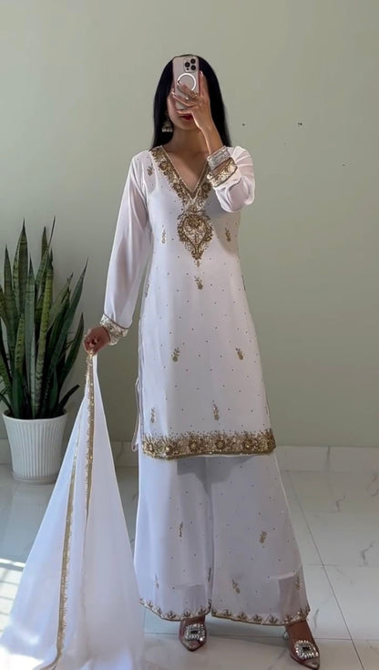 Zariya - Soft Georgette beautiful Punjabi Suit Fully Stitched