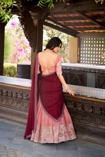 Beautiful Embroidered Fully Stitched Lightweight Lehengas