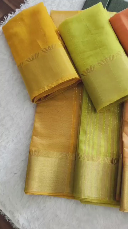 Hansini - Classic Silk Saree in Beautiful Pastel Colours with Fully Stitched Blouse of your style